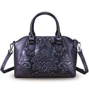 6373 Leather Satchel Top Handle Bags Handmade Purse Vintage Hobo Crossbody